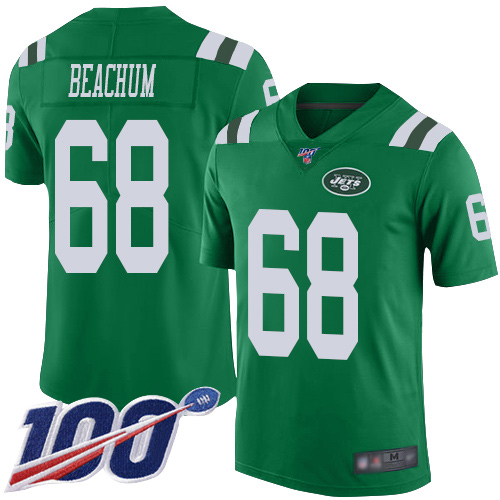 New York Jets Limited Green Youth Kelvin Beachum Jersey NFL Football #68 100th Season Rush Vapor Untouchable->youth nfl jersey->Youth Jersey